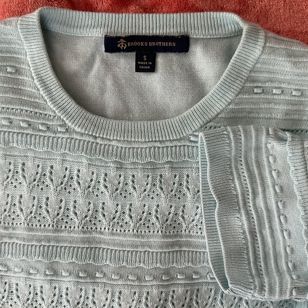 Brooks brothers baby blue top